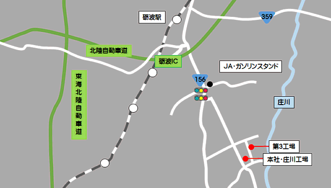 庄川地図
